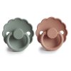 DVOJBALENIE CUMLÍKOV FRIGG DAISY LILY PAD/ ROSE GOLD, 0-6M, SILIKÓN