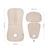 Priedušná podložka do autosedačky Breeze sk. 2/3, Ivory Beige