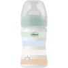 CHICCO Fľaša dojčenská Well-being silikón 150 ml chlapec