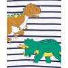 CARTER'S Set 2dielny mikina, tepláky Stripe Dino chlapec NB /veľ.56