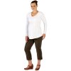 3/4 menčestrové nohavice Rialto Sissy khaki 19133 Dámská veľkosť: 36