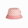 KiETLA obojstranný klobúčik s UV ochranou 52-56 cm,Pink Stripe