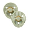 BIBS STUDIO Colour Pin cumlíky z prírodného kaučuku 2ks - veľkosť 2,Ivory Vanilla Mix