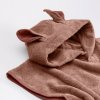 BIBS Kangaroo froté pončo z BIO bavlny,Vanilla