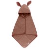 BIBS Kangaroo osuška s kapucňou z BIO bavlny,Vanilla