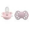 BIBS Infinity symetrické cumlíky zo silikónu 2ks - veľkosť 2,Fossil Grey / Mauve