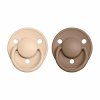 BIBS De Lux cumlíky zo silikónu 2ks - one size,Pink Plum / Peach