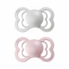 BIBS Supreme symetrické cumlíky zo silikónu 2ks - veľkosť 2,Ivory / Blush