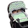 Clona Reversible Mint/Grey Chevron