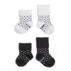 Detské ponožky Stay-on-Socks 0-6m 2páry Black&White Dots