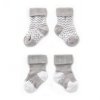 Detské ponožky Stay-on-Socks 0-6m 2páry Silver Grey