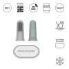 2 MM Finger Toothbrush packaging cool grey mint green 1800x1800