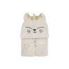 Osuška s kapucňou froté 75x75cm mačička Charlie