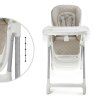 KINDERKRAFT Stolička jedálenská 3v1 Tulo Beige
