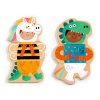 puzzle magnetky kostymy djeco DJ03128 2