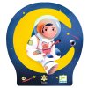 dj07301 siluetove puzzle astronaut na mesiaci 36 dielikov