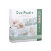 Duo puzzle Kvety a motýle