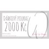 Dárkový poukaz v hodnotě 2000 Kč