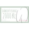 Dárkový poukaz v hodnotě 2000 Kč