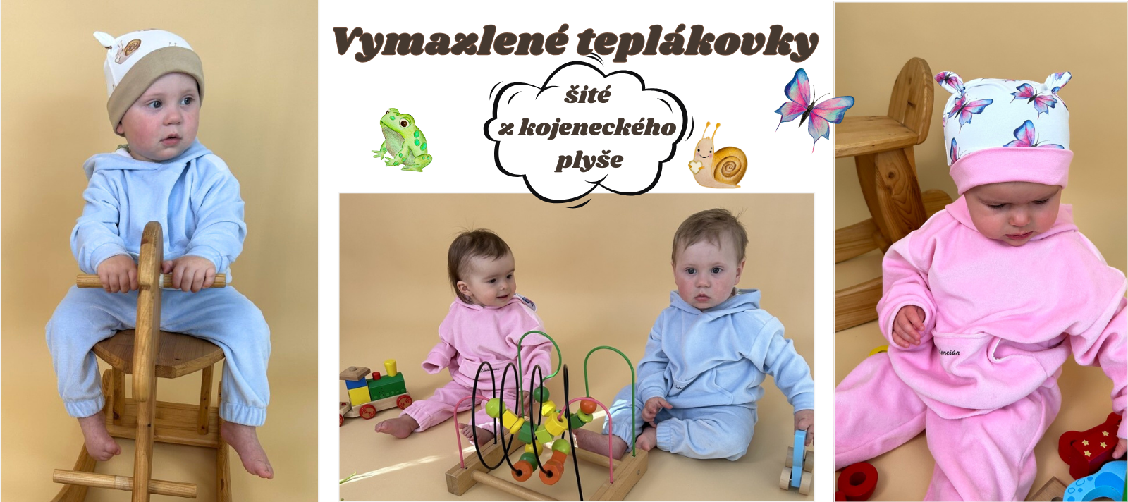 Teplákovky z plyše