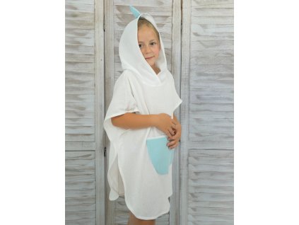 pončo mušelín bílé dráček6