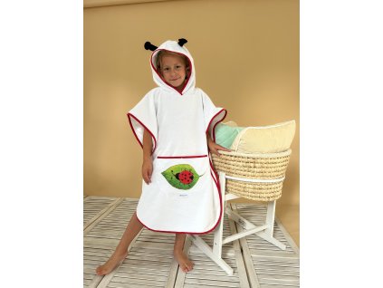 Pončo bambusové froté "beruška"