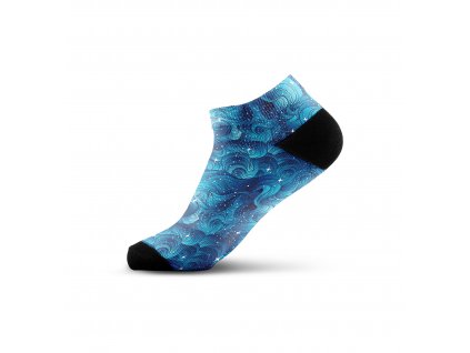 Walkee barevné kotníkové ponožky - Space Waves
