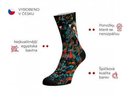 Walkee barevné ponožky - Diablo