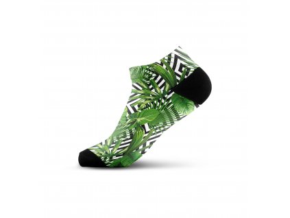 Walkee barevné kotníkové ponožky - Leaf Illusion