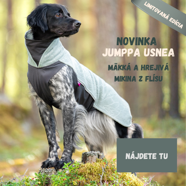 jumppa pomppa, fínska značka, udržateľná, oblečenie pre psa, mikina pre psa, pes v teple, spokojný pes