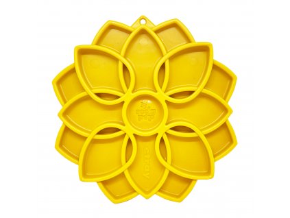 1 Main SodaPup Enrichment Feeder SodaPup eTray Mandala Yellow