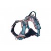 TLH5656 Truelove, postroj pre psa, celonastaviteľný na psa, nastaviteľný pre psov, reflexný na psov, s reflexnými prvkami, s rúčkou, kvetinový, farebný, s rukoväťou 1