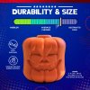 5 Durability & Size SodaPup Treat Dispenser Mutts Kick Butt Jack O' Lantern Large Orange
