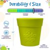 5 Durability and Size SodaPup Treat Dispensers SodaPup Flower Pot Green