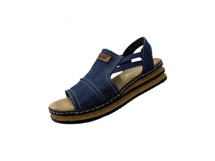 damske sandale rieker 62982 blue