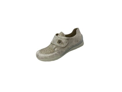 damske poltopanky rieker 48951 beige extra width