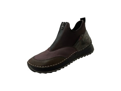 Dámske kotníčky Rieker 51550-25 - Brown combination