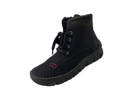Dámske kotníčky Rieker 55031-00 - Black