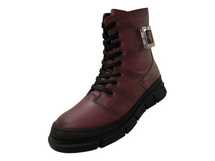 Dámske kotničky Klop 248 005 - Burgundy