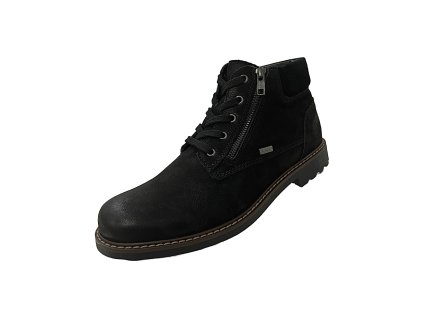 Pánske kožené kotníčky Klondike MH-093H44-TX-BLK