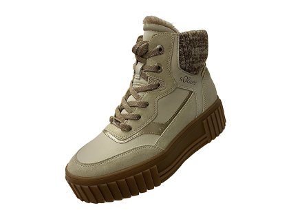 Dámske kotníčky s.Oliver 26226-45 - Beige Comb.