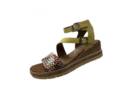 damske sandale remonte d3062 68 yellow combination