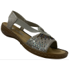 DÁMSKE SANDÁLE RIEKER 60880 - METALLIC