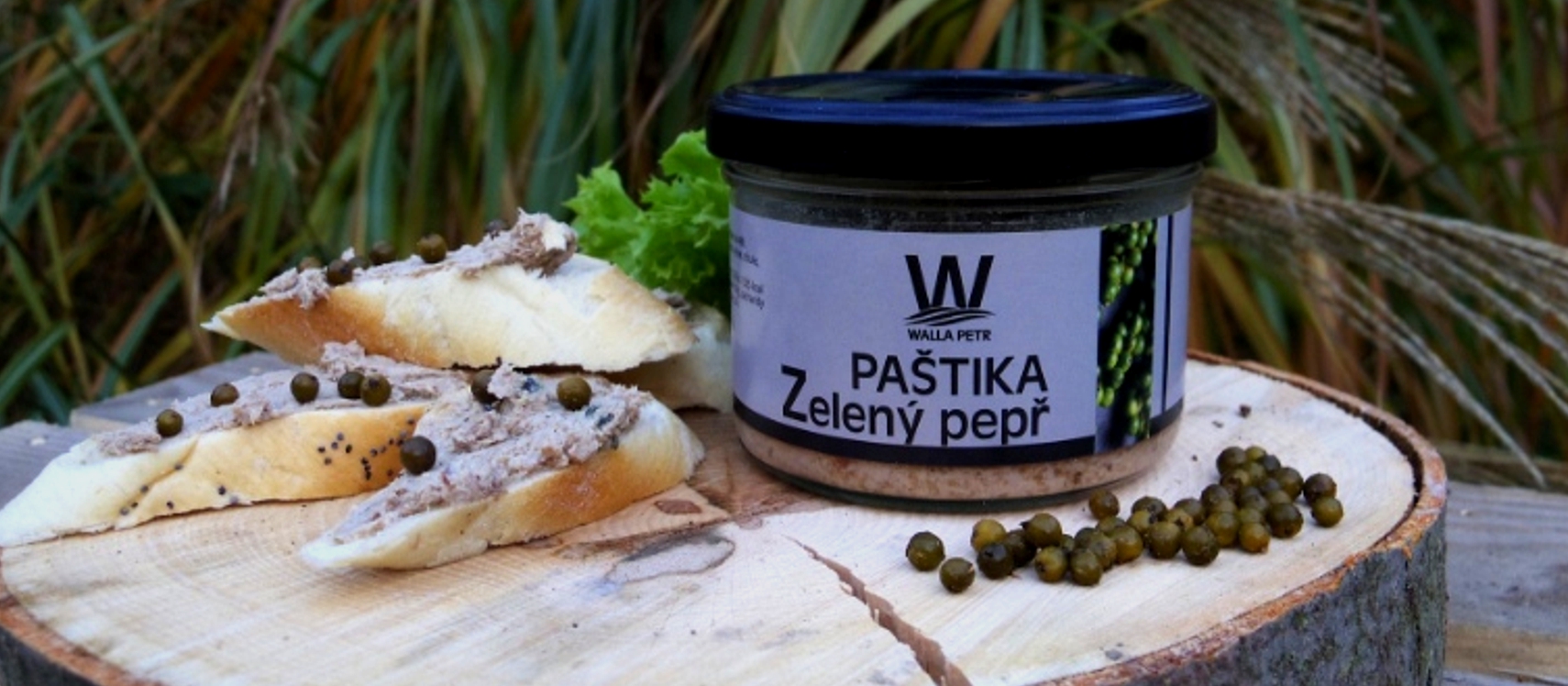 Paštika se zeleným pepřem walla