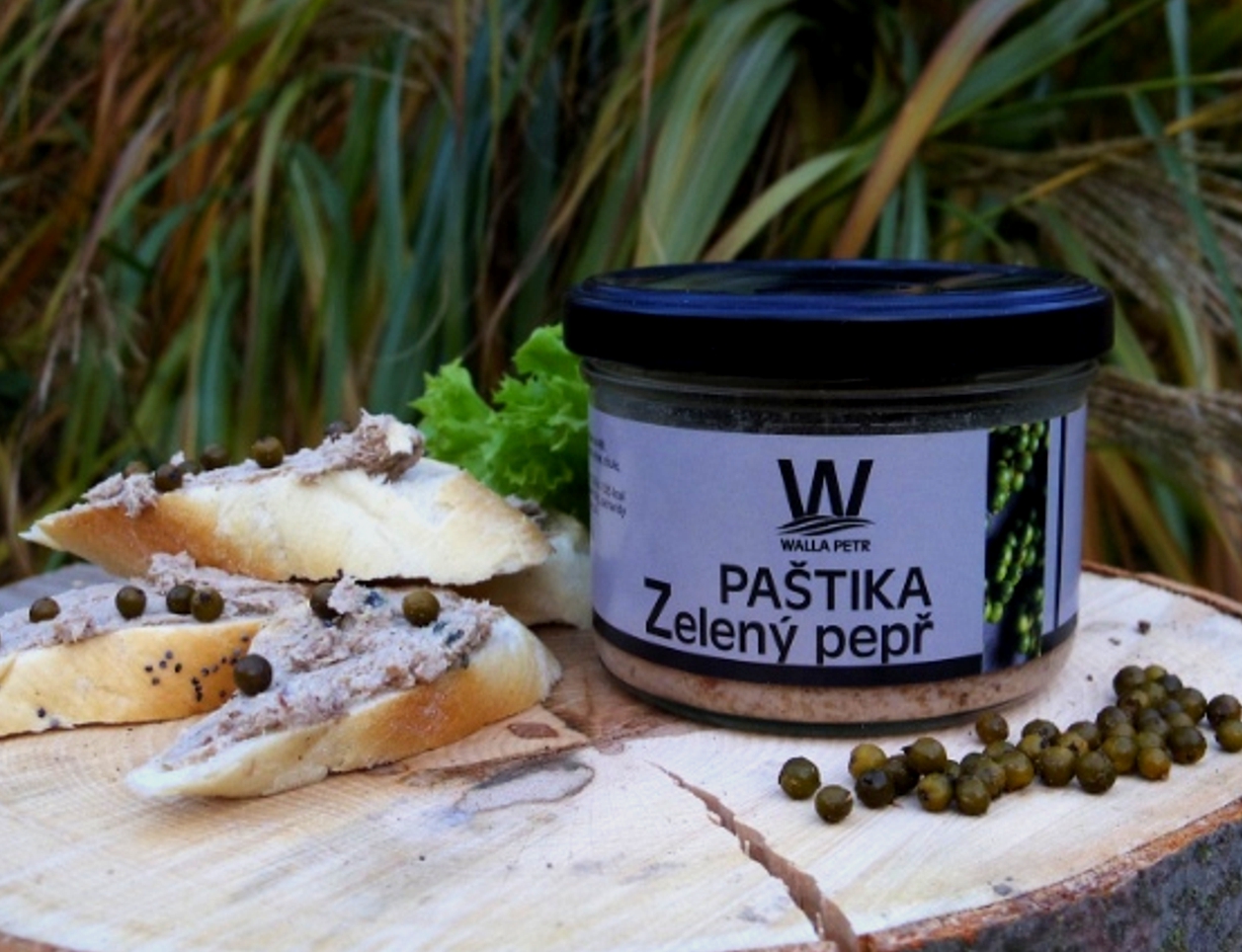 Paštika se zeleným pepřem walla