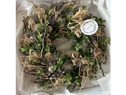 Jarní věnec s kočičkami