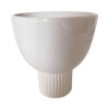 Keramická váza bílá 18cm