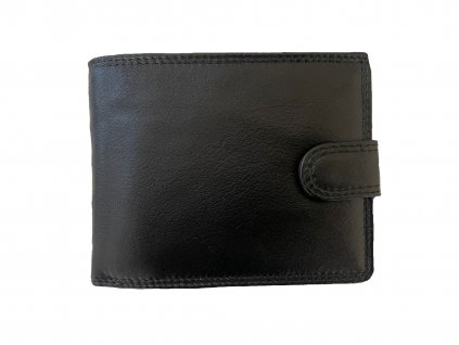 Kožená černá pánská peněženka z jemné kůže Walletka