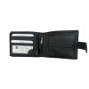 Kožená černá pánská peněženka z jemné kůže Walletka