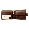 Kožená hnědá pánská peněženka z hladké kůže Walletka